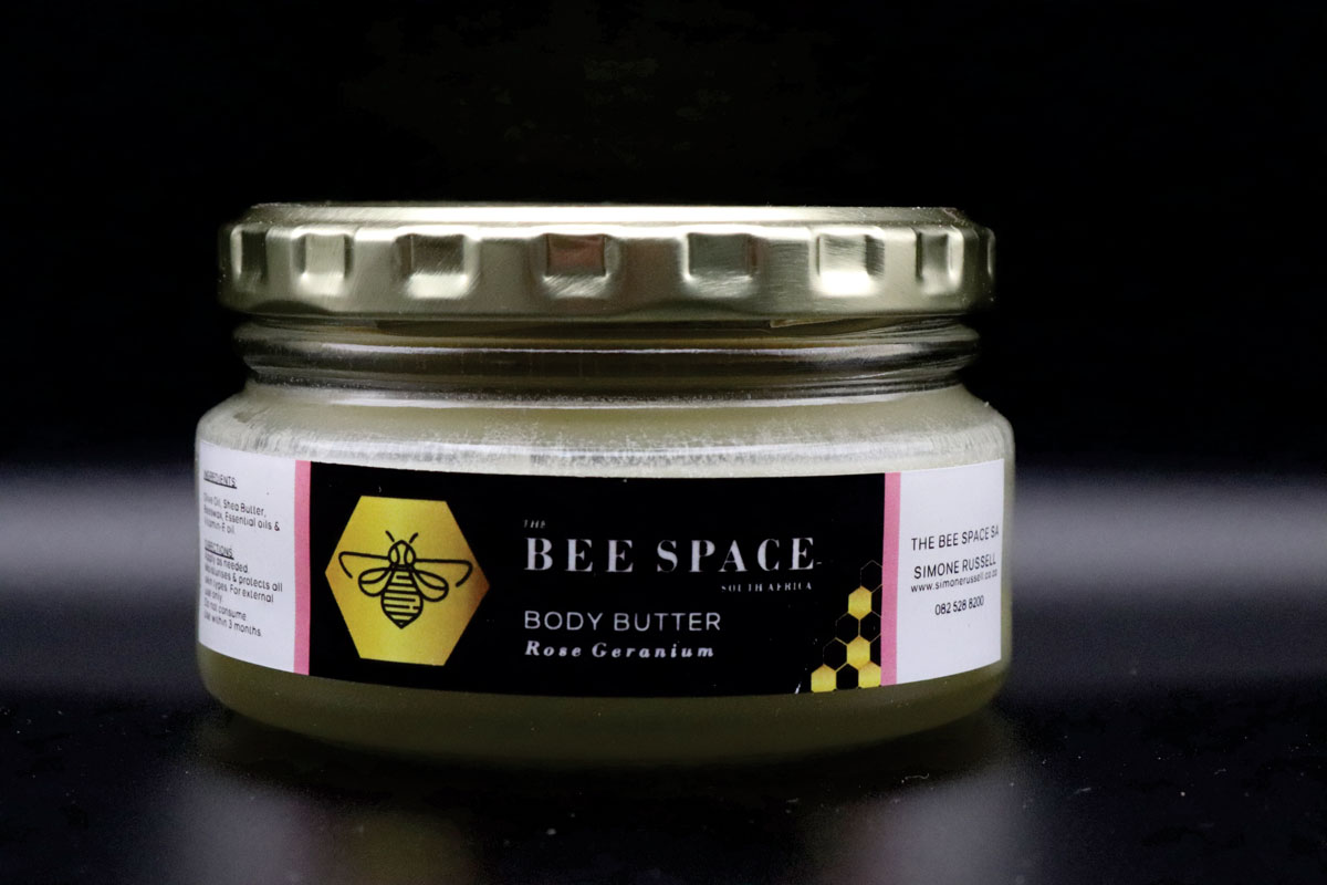 200 ml Rose Geranium Body Butter Body Butter made with beeswax, olive oil, shea butter and rose geranium